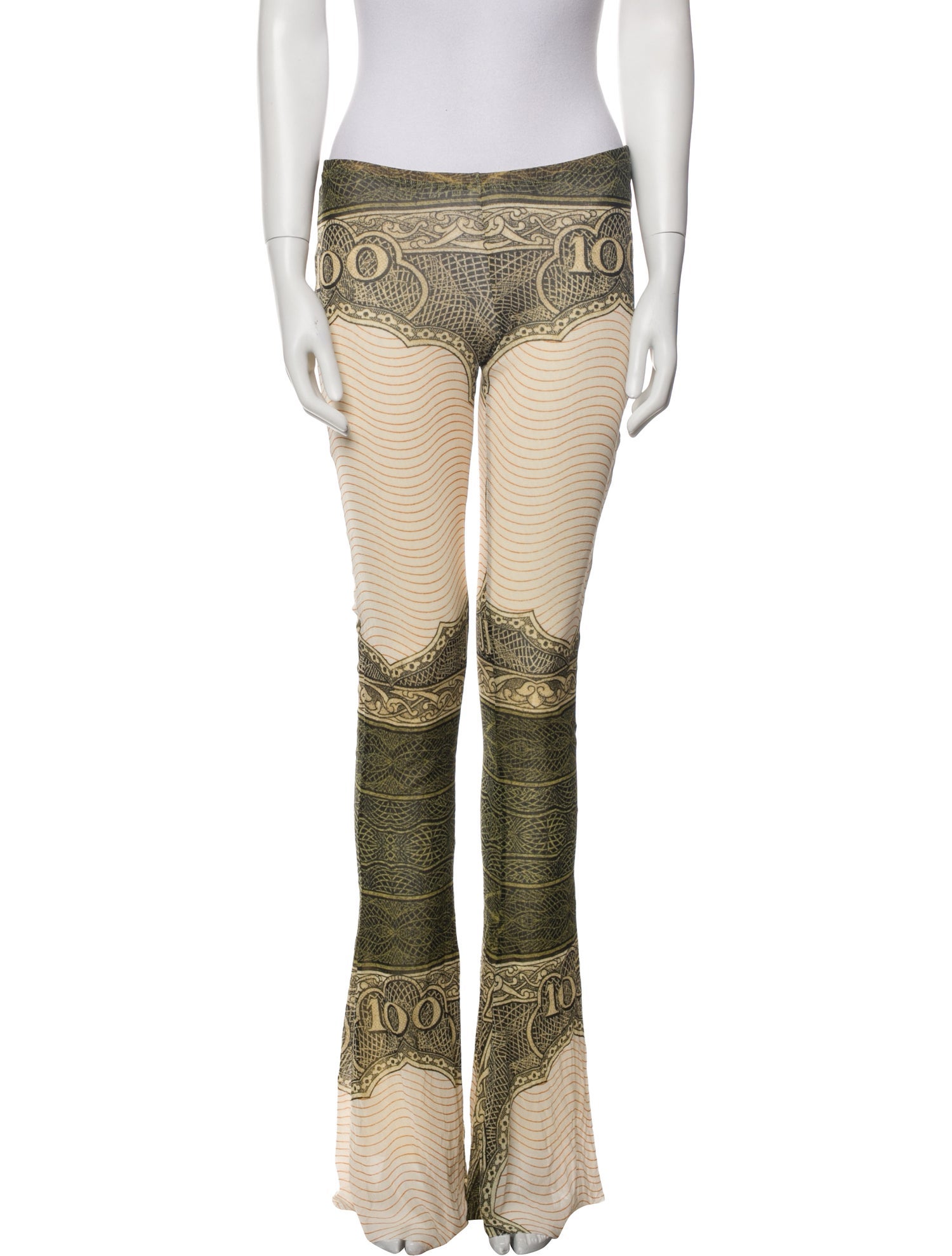 Jean Paul Gaultier Printed Flared Pants
