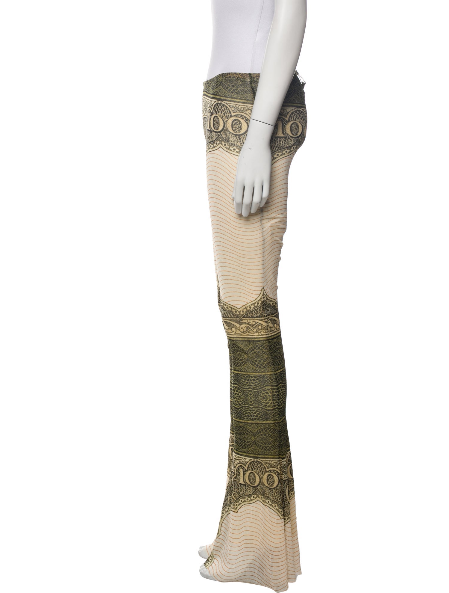 Jean Paul Gaultier Printed Flared Pants