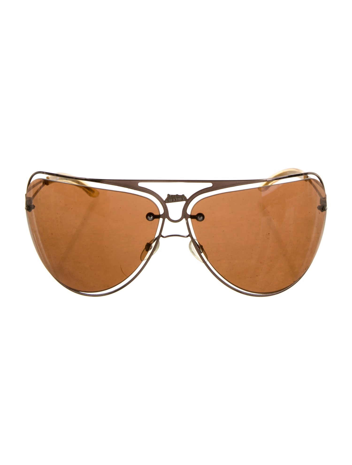 Jean Paul Gaultier Aviator Tinted Sunglasses