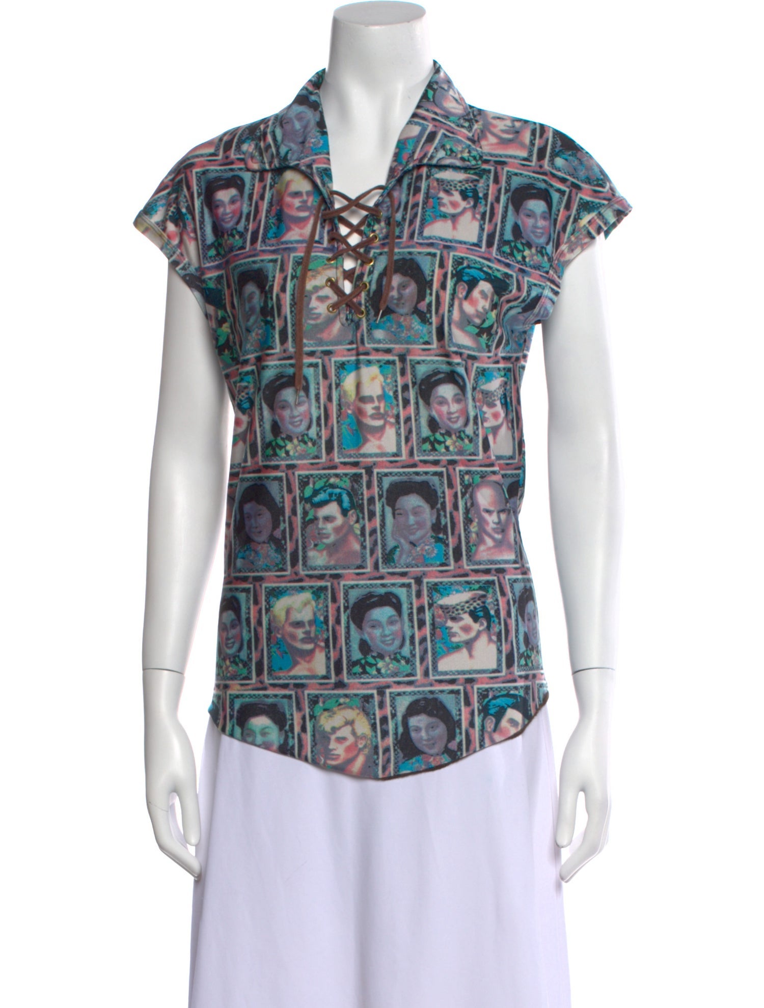 JPG Jeans Vintage Printed Blouse