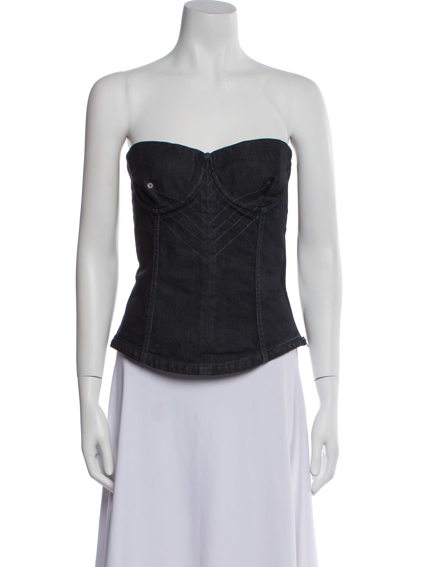 Jean's Paul Gaultier Vintage Strapless Crop Top