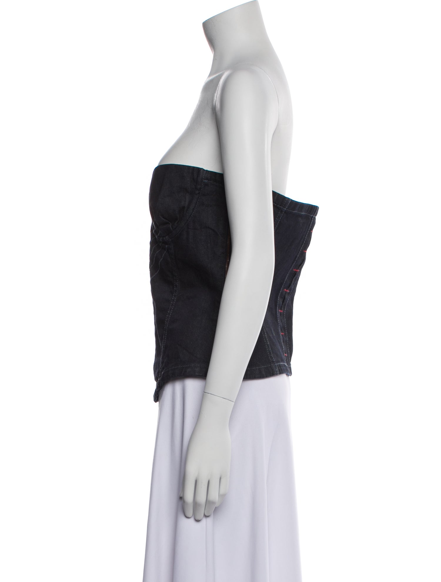 Jean's Paul Gaultier Vintage Strapless Crop Top