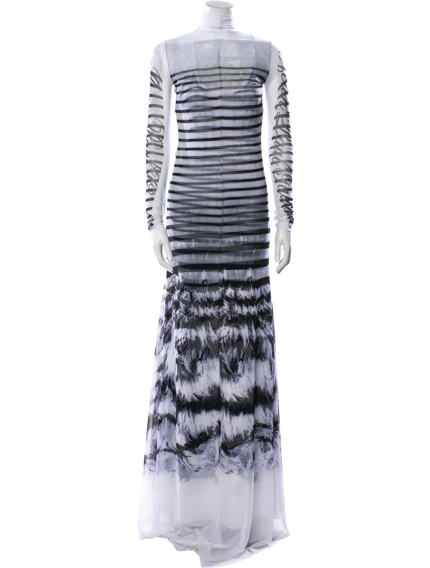 Jean Paul Gaultier Striped Long Dress w/ Tags