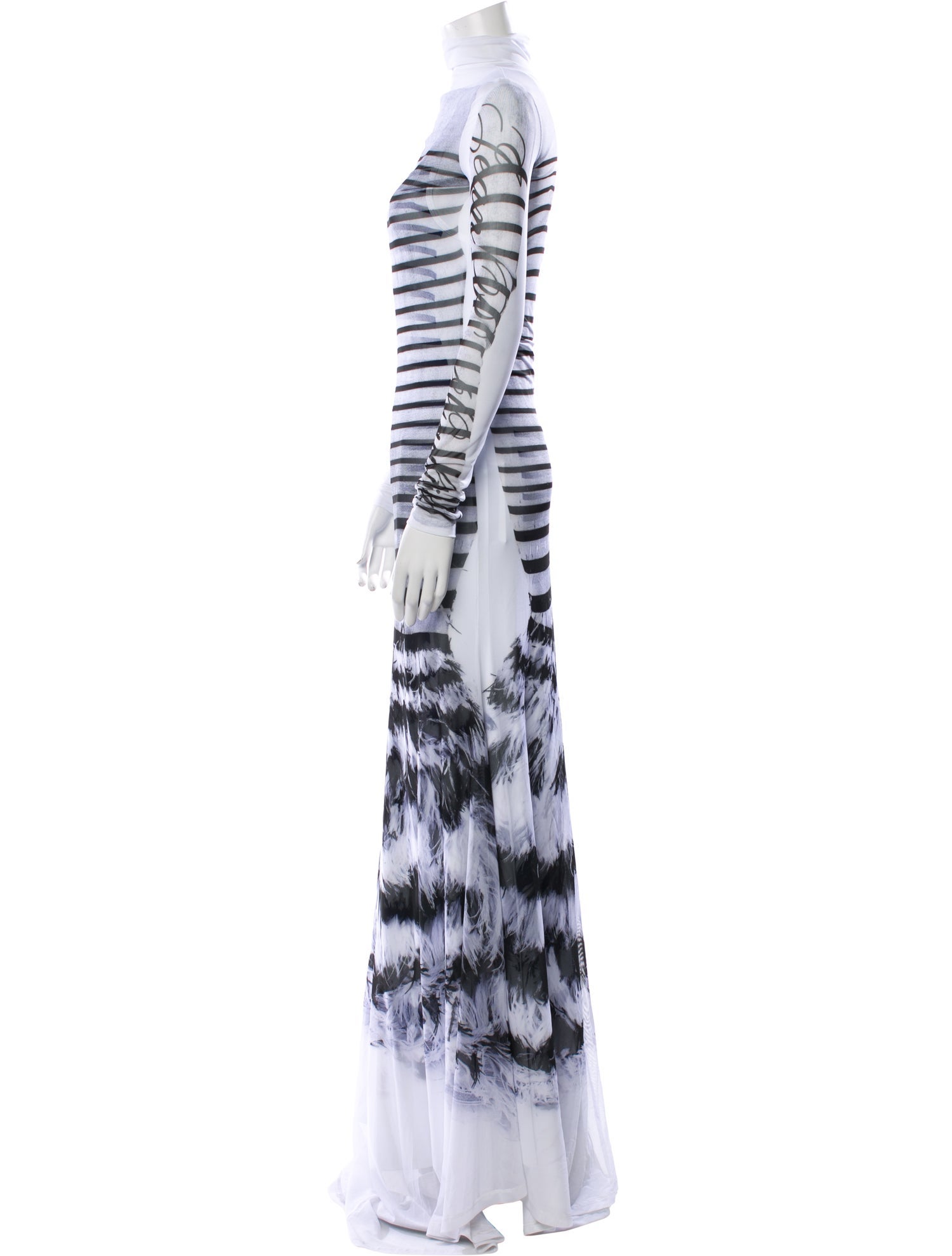 Jean Paul Gaultier Striped Long Dress w/ Tags