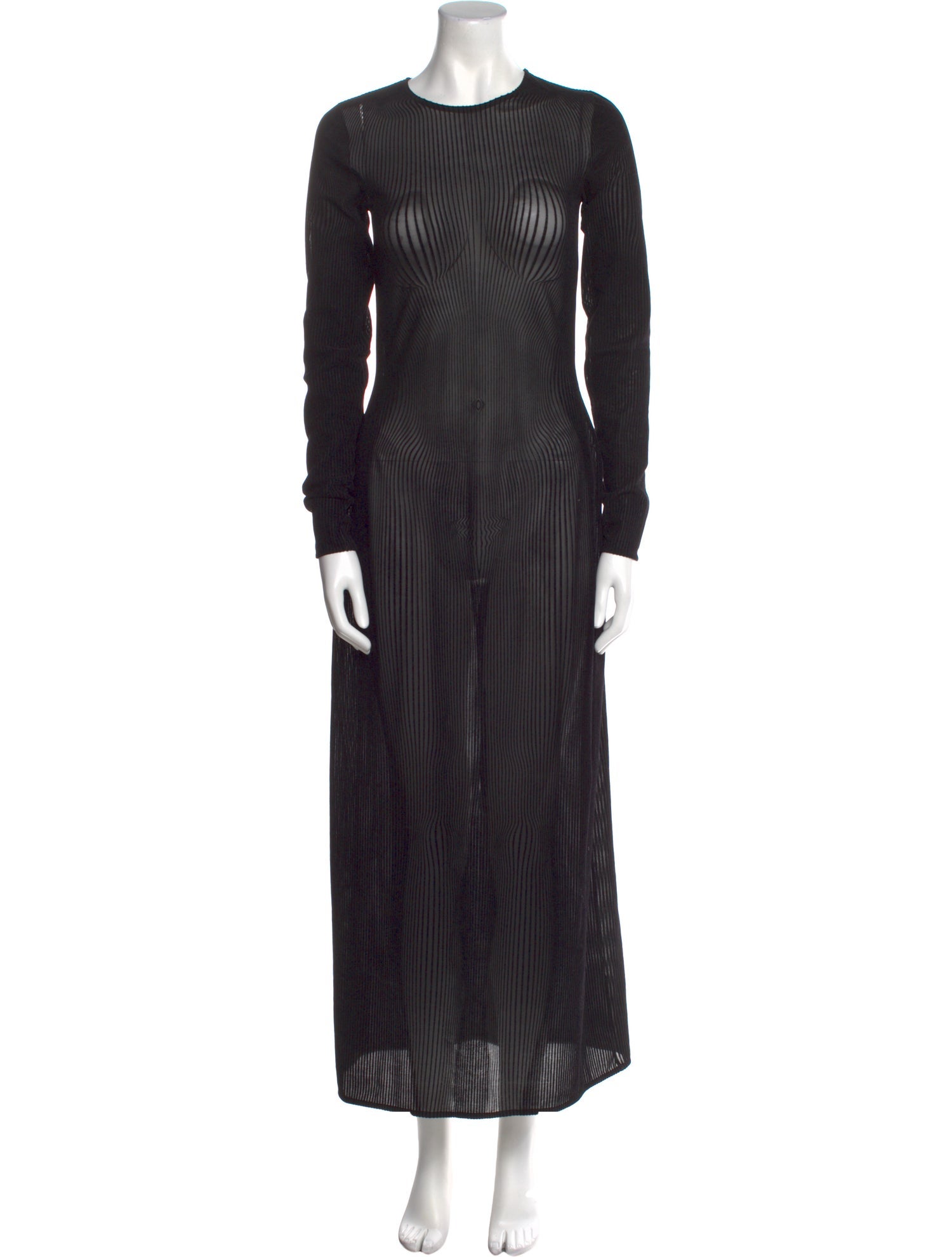 Jean Paul Gaultier Crew Neck Long Dress