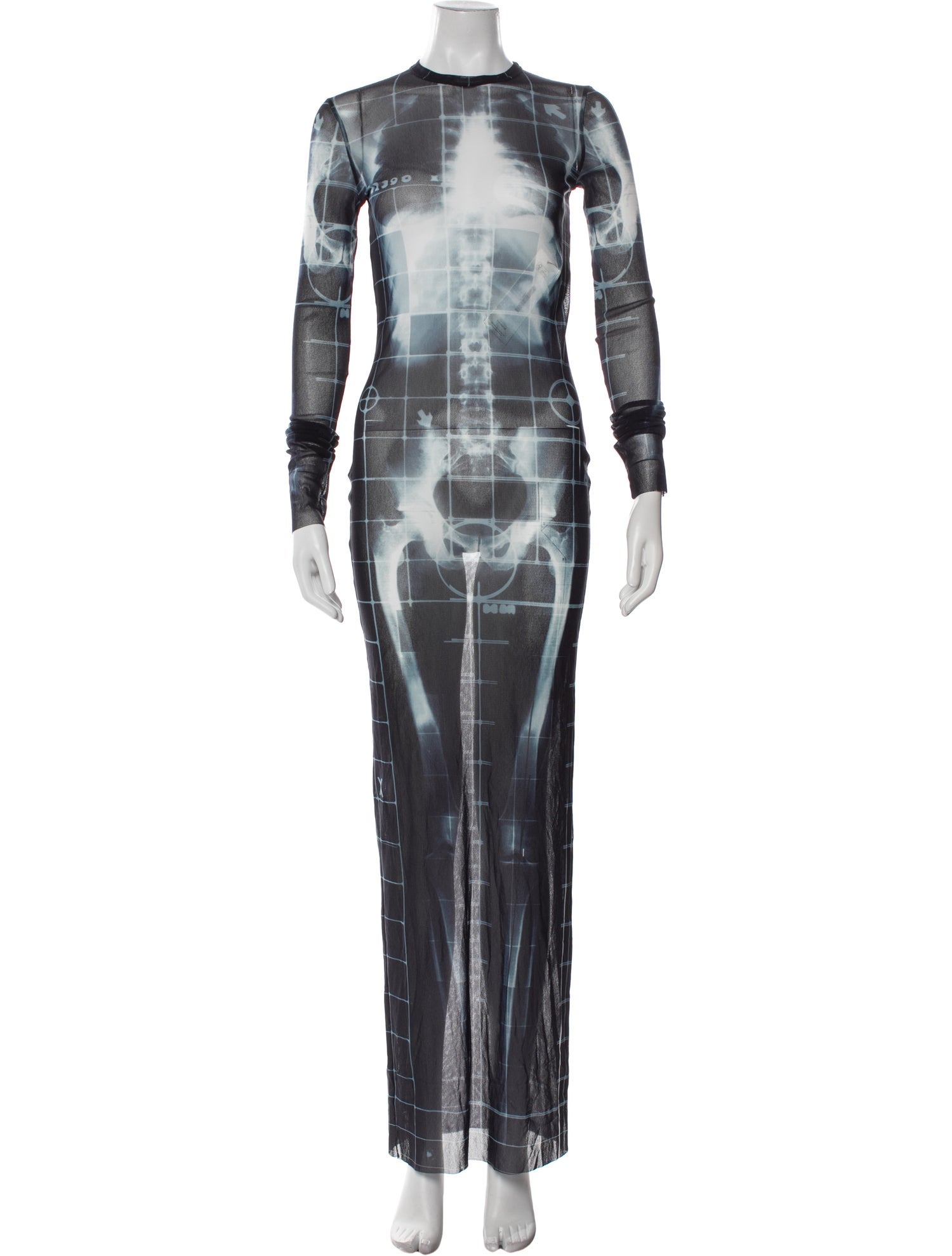 Jean Paul Gaultier Plaid Print Long Dress w/ Tags