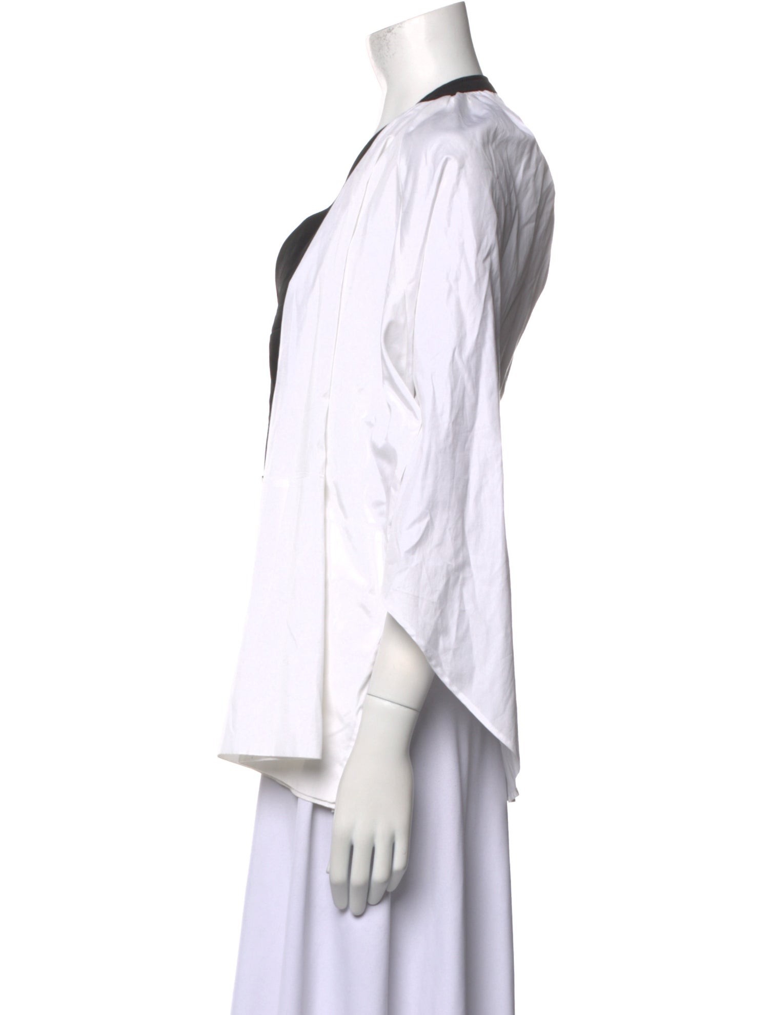 Jean Paul Gaultier V-Neck Long Sleeve Button-Up Top