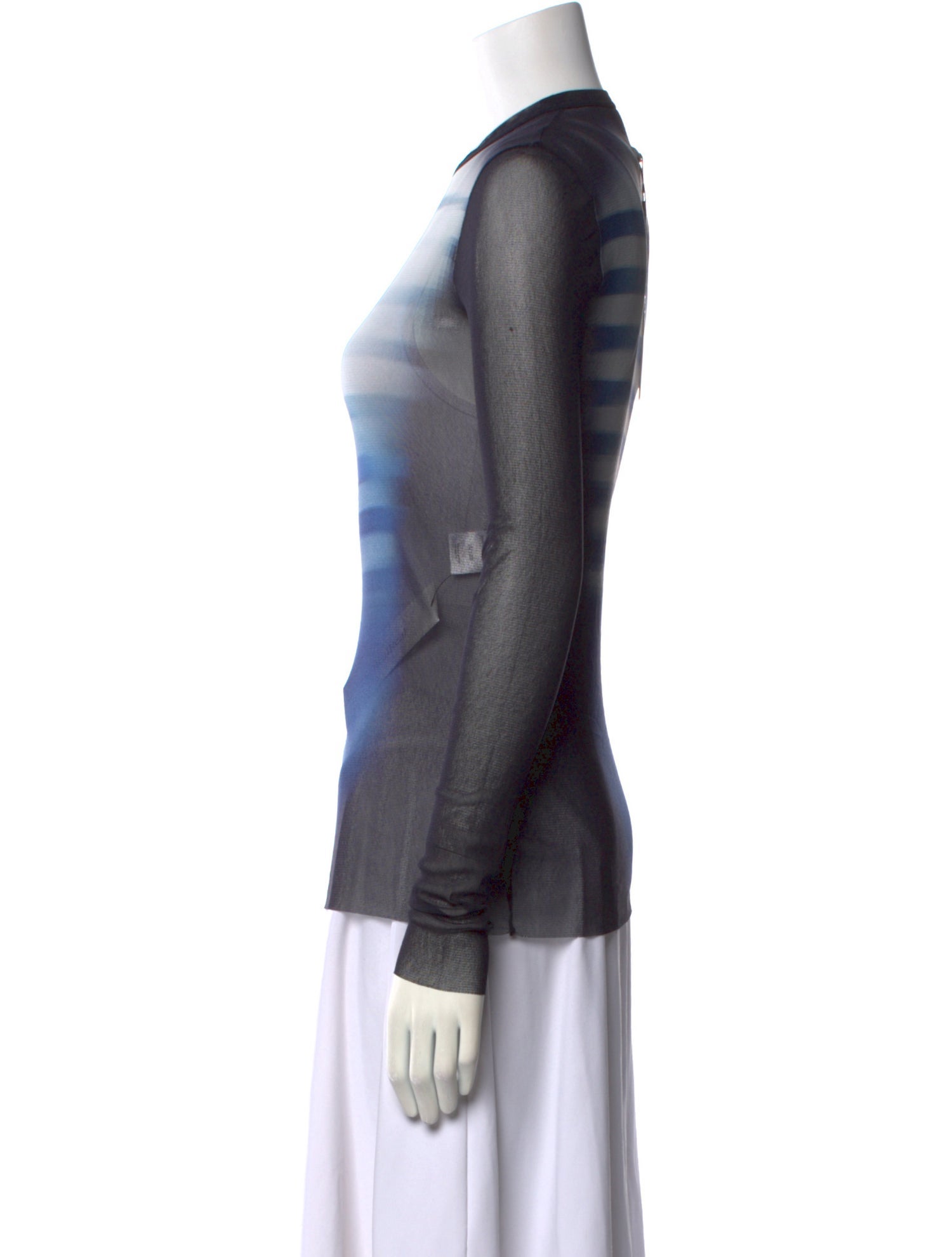 Jean Paul Gaultier Crew Neck Long Sleeve Top w/ Tags