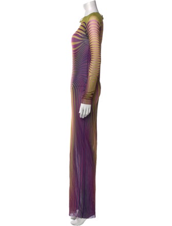 Jean Paul Gaultier Striped Long Dress