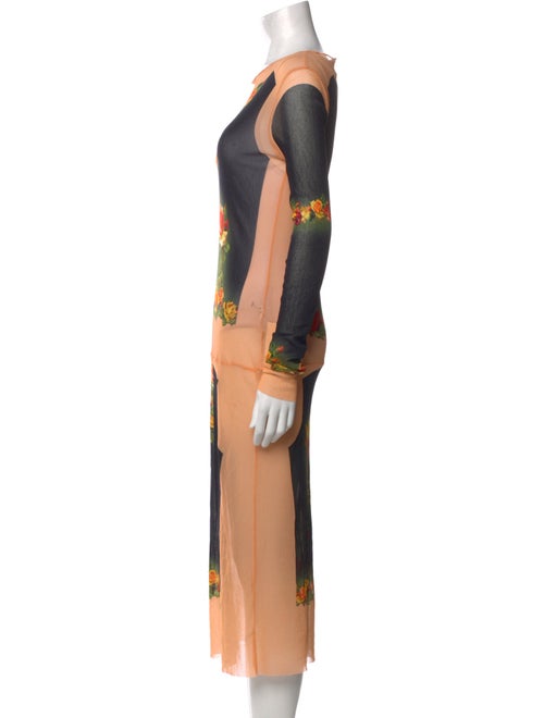 Jean Paul Gaultier Printed Midi Length Dress