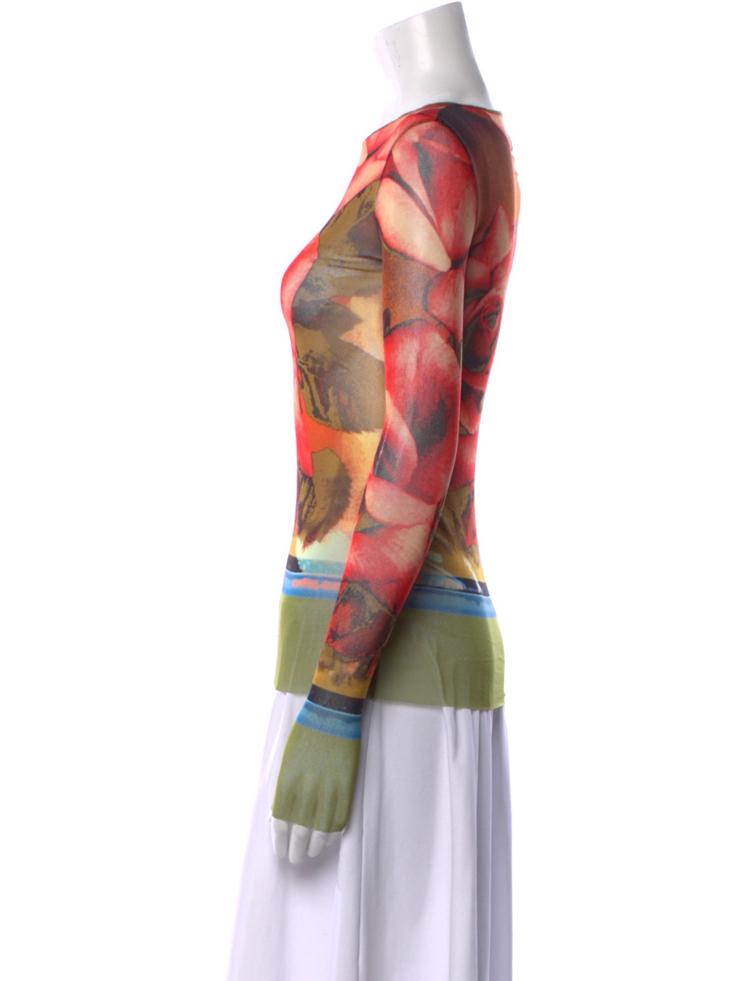 Jean Paul Gaultier Nylon Printed Top