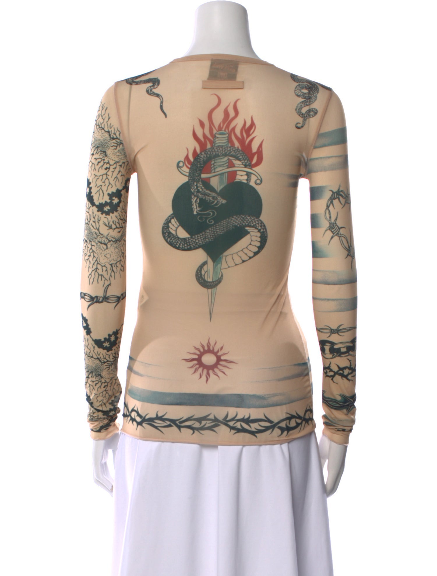 Jean Paul Gaultier x KNWLS Printed Crew Neck Sweatshirt