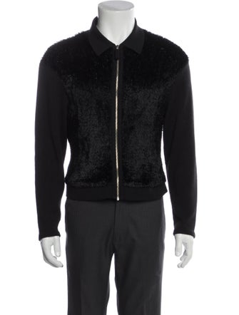 Jean Paul Gaultier Wool Mock Neck Cardigan