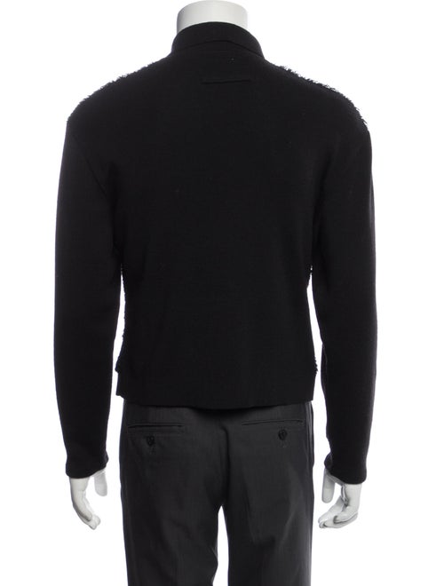 Jean Paul Gaultier Wool Mock Neck Cardigan