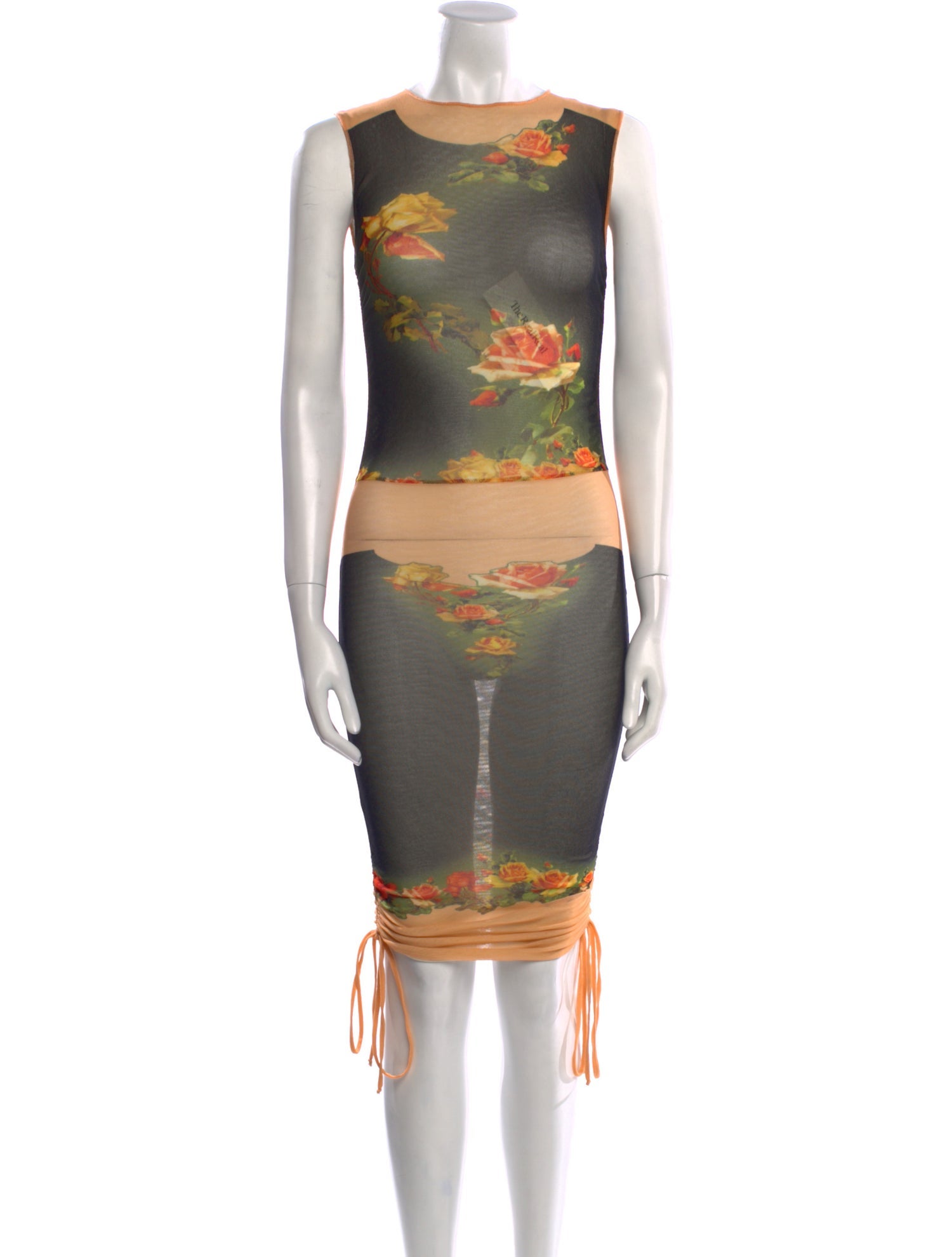 Jean Paul Gaultier Printed Knee-Length Dress