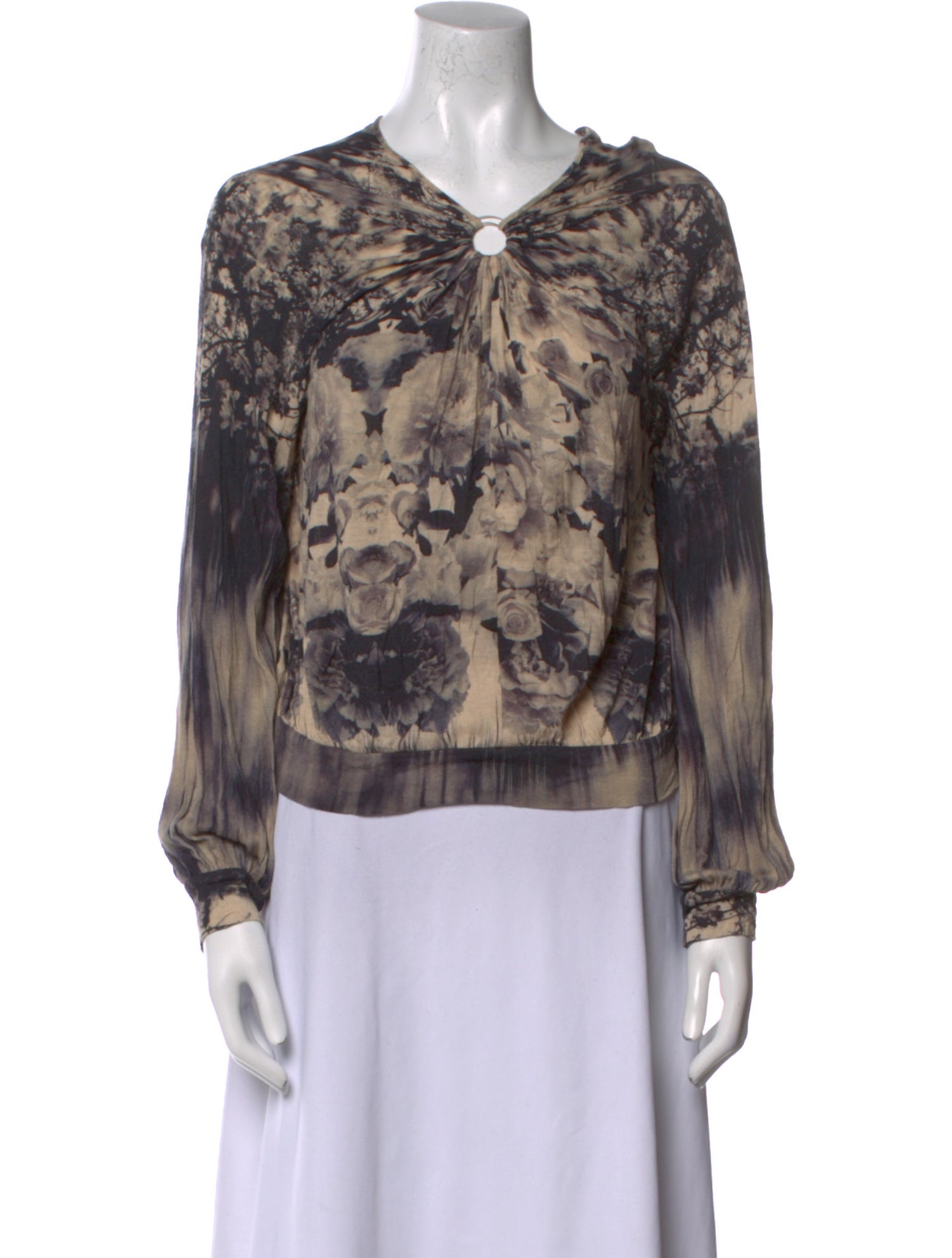 Jean Paul Gaultier Soleil Vintage Printed Blouse