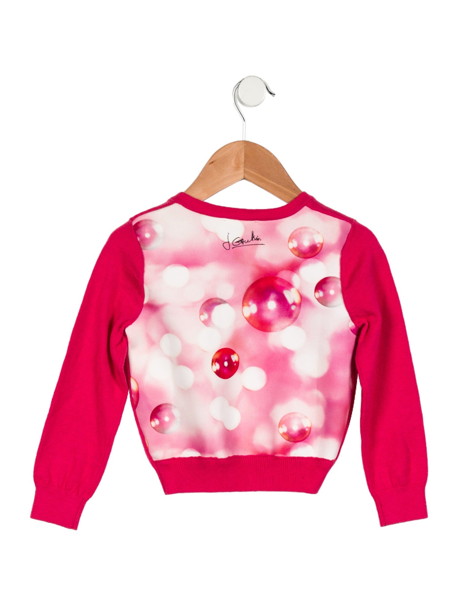 Jean Paul Gaultier Toddler Girls' Solid Knit Cardigan