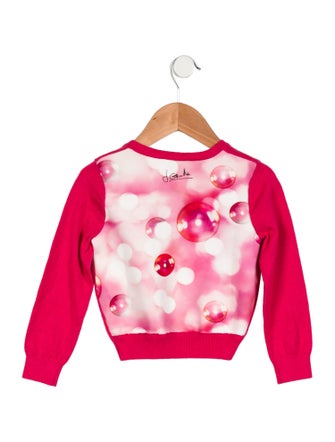 Jean Paul Gaultier Toddler Girls' Solid Knit Cardigan