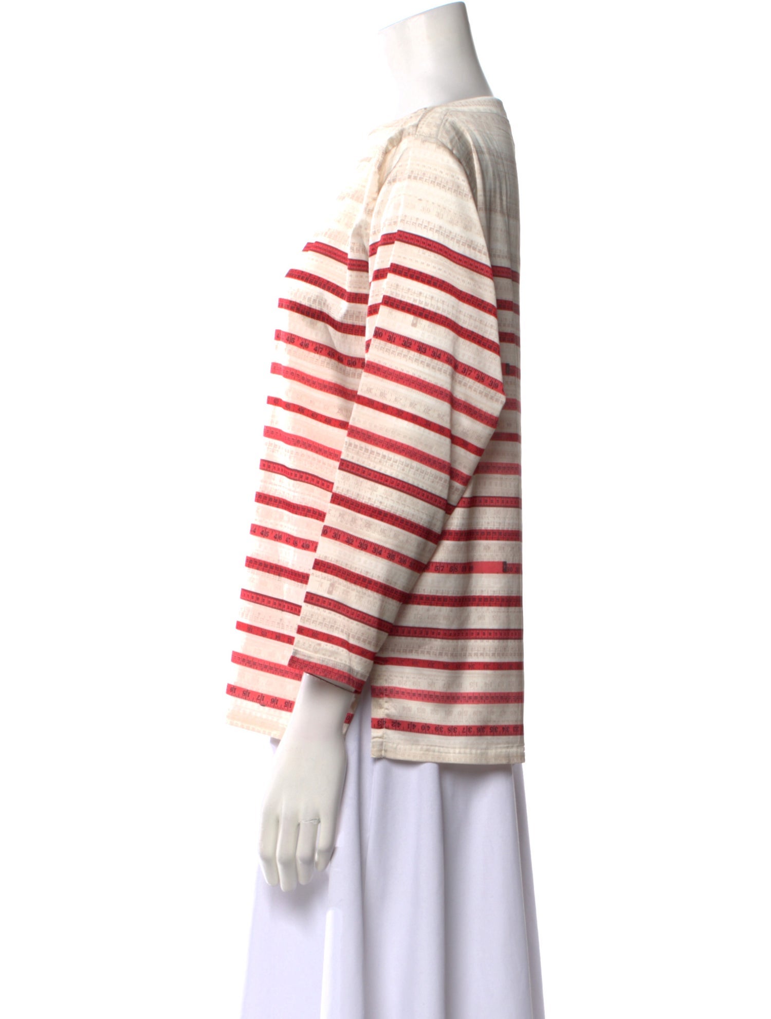 Jean Paul Gaultier Striped Bateau Neckline Tunic