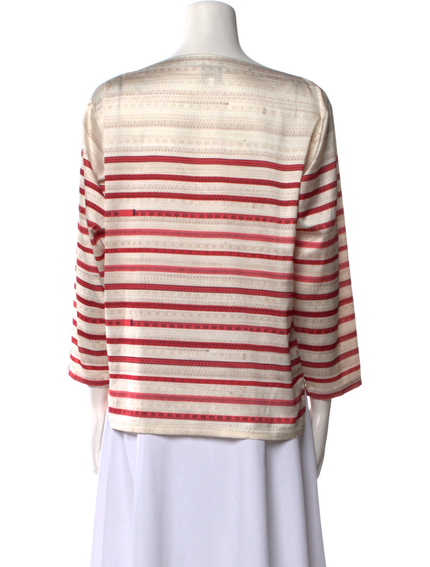 Jean Paul Gaultier Striped Bateau Neckline Tunic