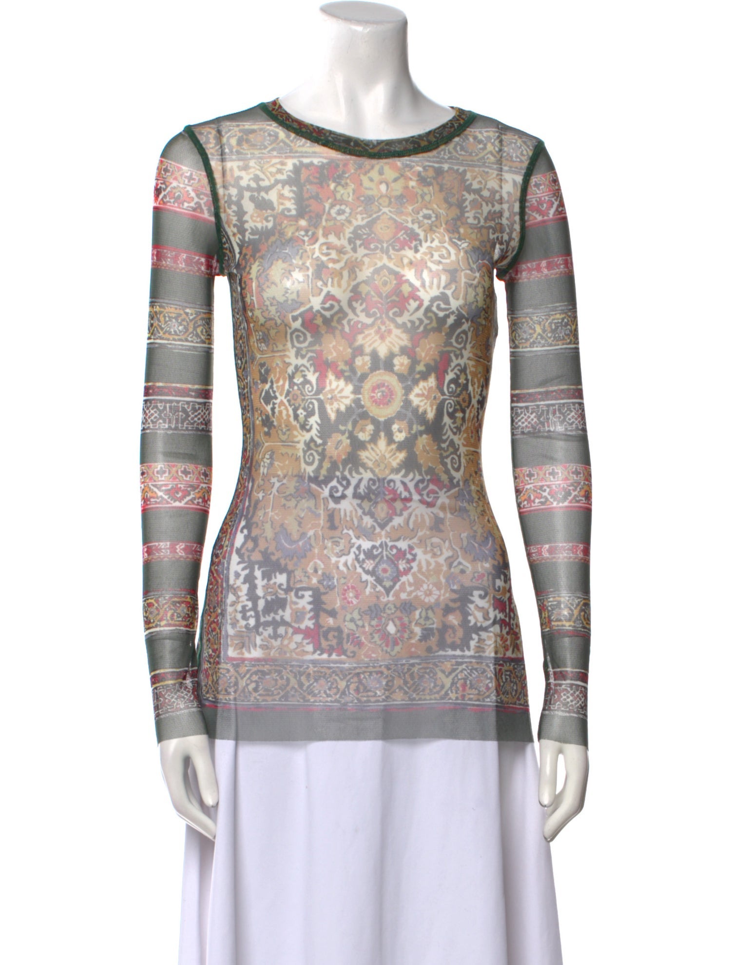 Jean Paul Gaultier Vintage Printed Top w/ Tags