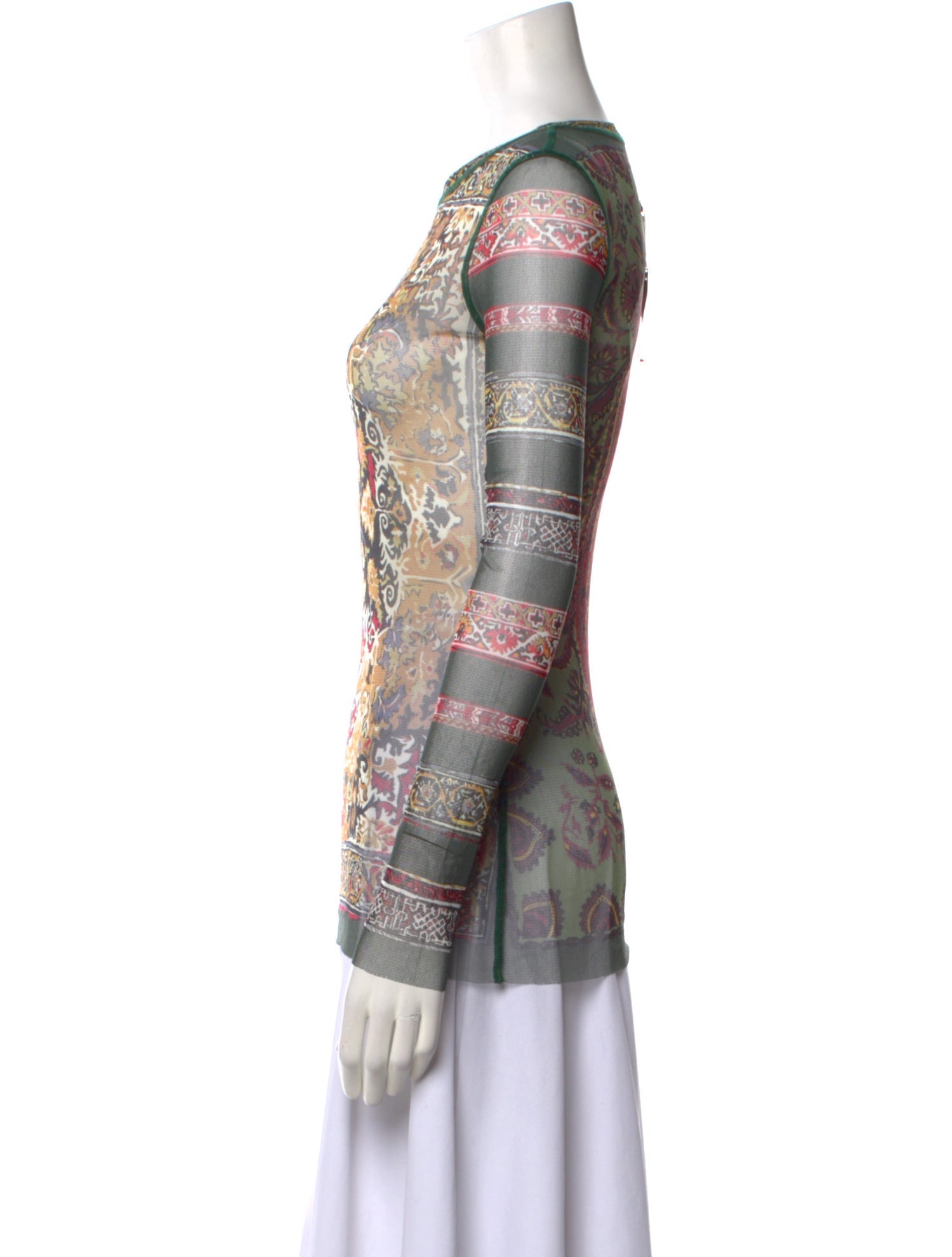 Jean Paul Gaultier Vintage Printed Top w/ Tags