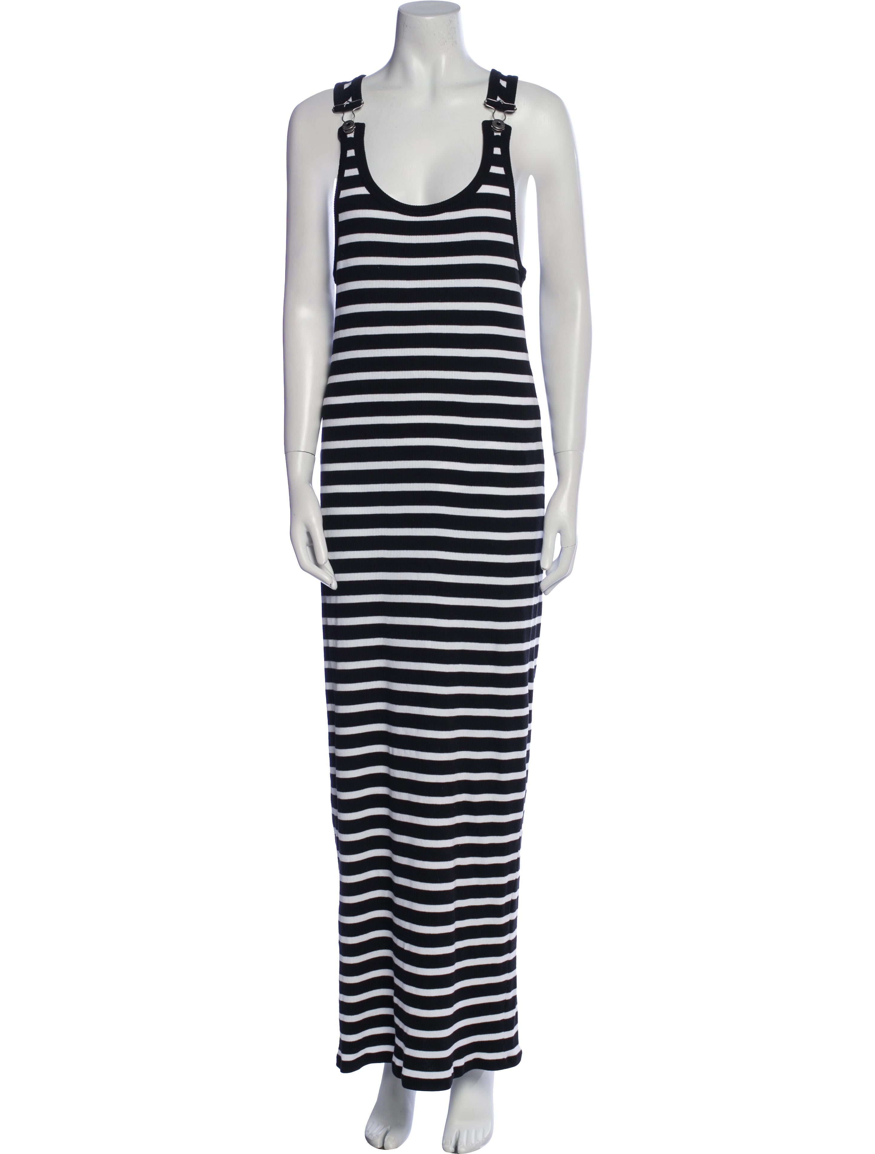 Jean Paul Gaultier Striped Long Dress
