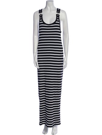 Jean Paul Gaultier Striped Long Dress