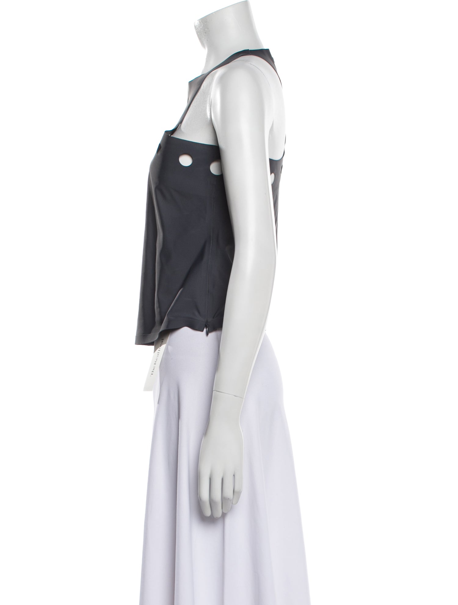 Jean Paul Gaultier Scoop Neck Sleeveless Crop Top