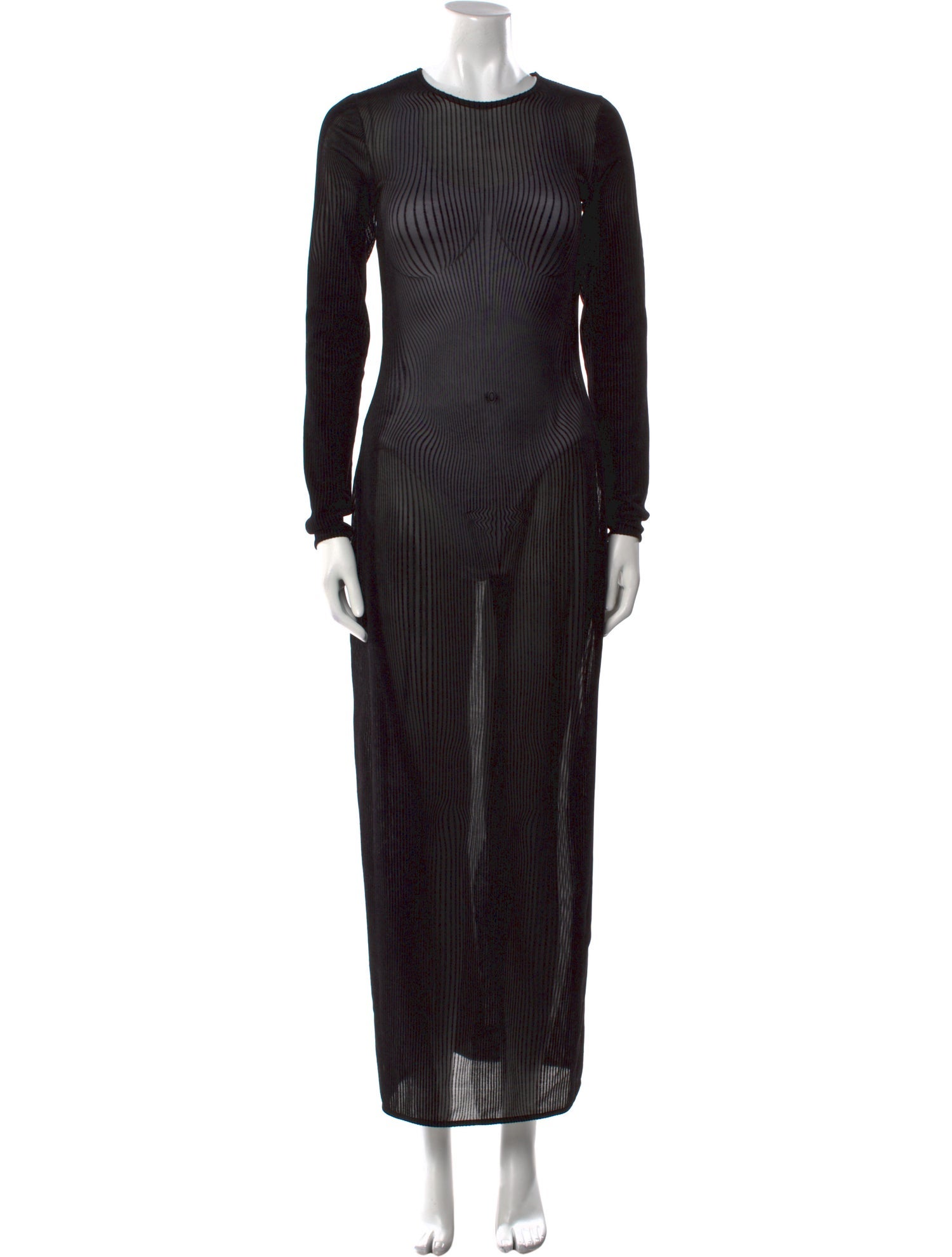 Jean Paul Gaultier Crew Neck Long Dress