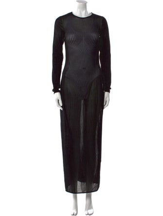 Jean Paul Gaultier Crew Neck Long Dress