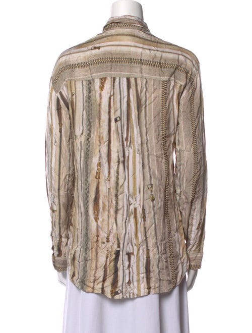Jean Paul Gaultier for Lindex Printed Long Sleeve Button-Up Top