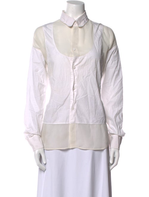 Jean Paul Gaultier Long Sleeve Button-Up Top