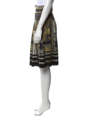 Jean Paul Gaultier Striped Knee-Length Skirt