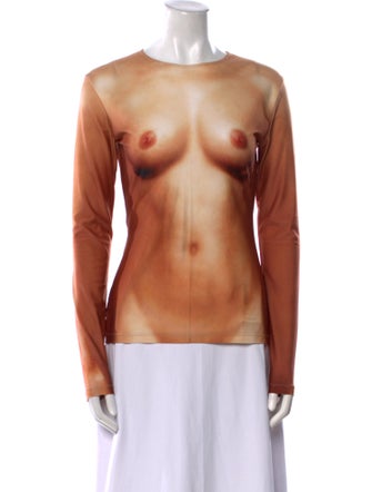 Jean Paul Gaultier x Lotta Volkova 2022 Printed Top