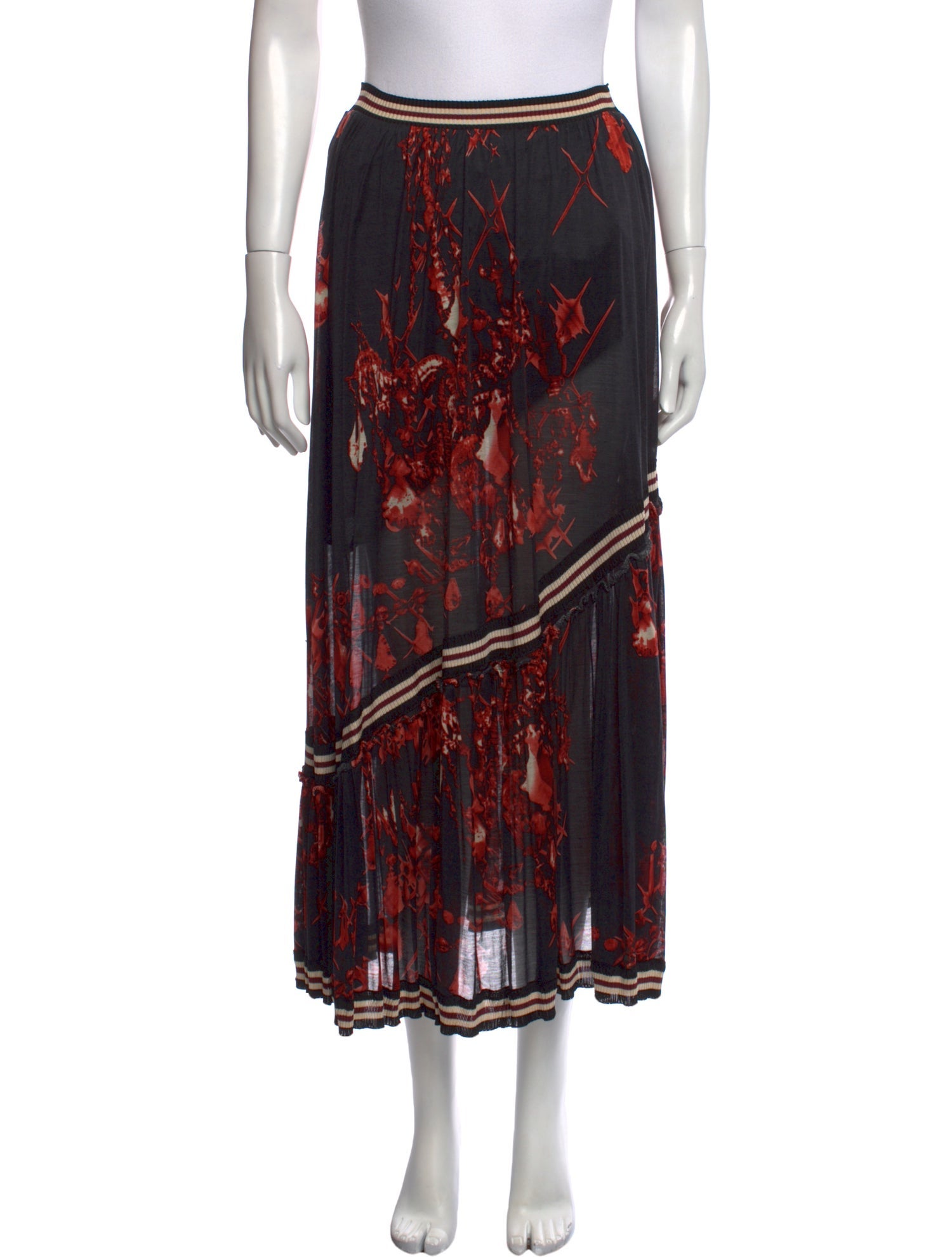 Jean Paul Gaultier Vintage Midi Length Skirt