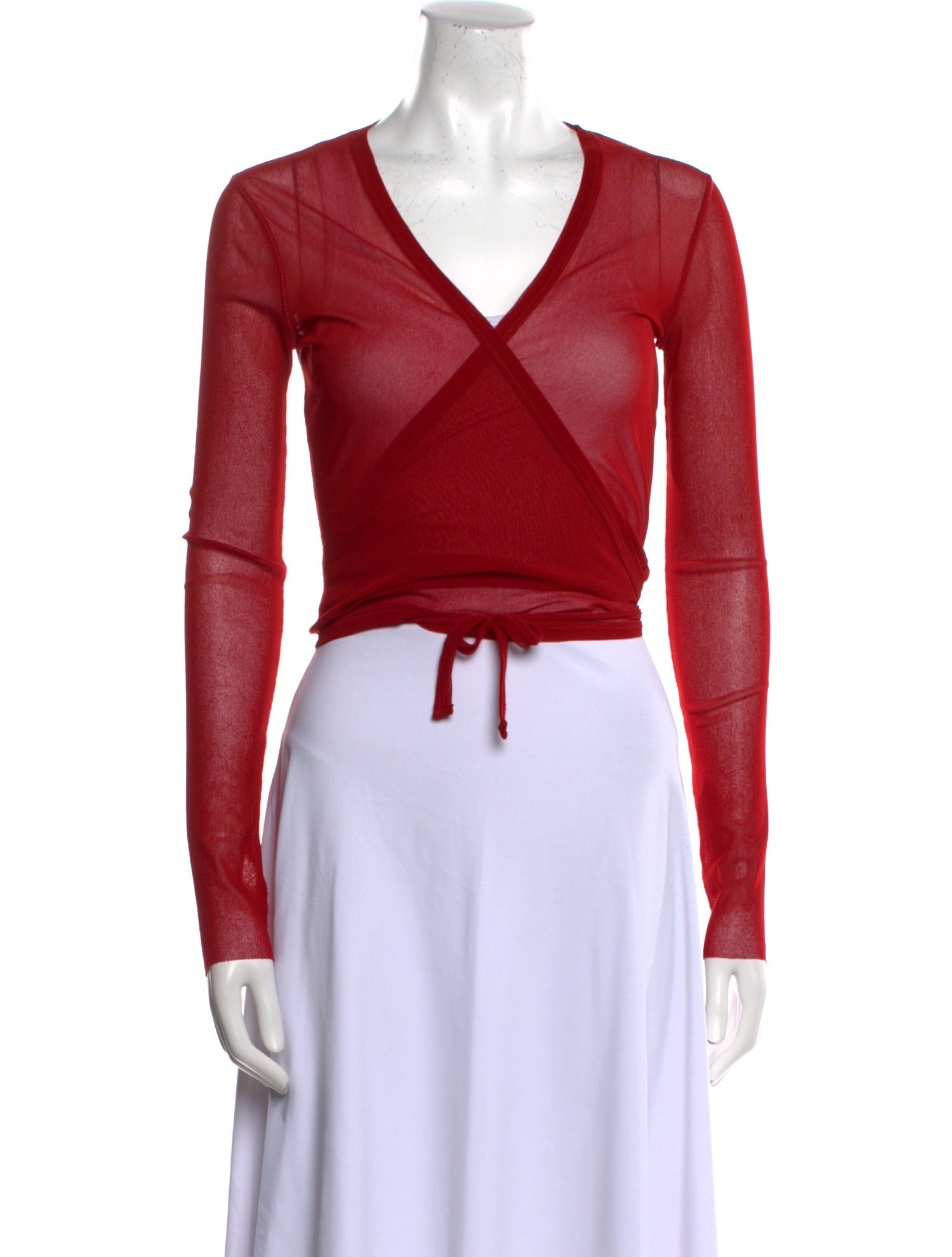 Jean Paul Gaultier Soleil Vintage V-Neck Crop Top