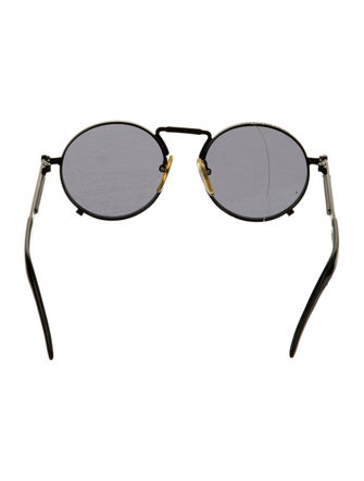 Jean Paul Gaultier Round Mirrored Sunglasses