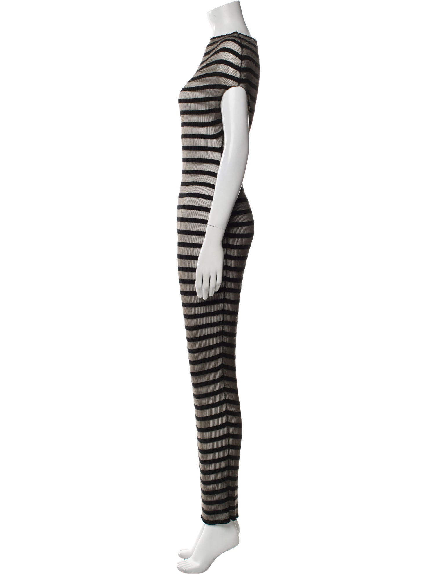 Jean Paul Gaultier Striped Long Dress
