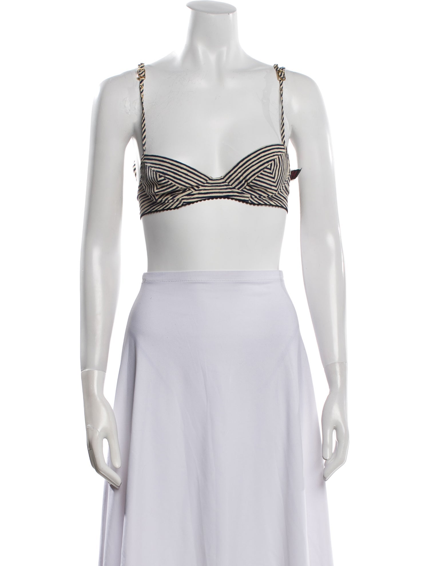 Jean Paul Gaultier Classique Vintage Silk Crop Top