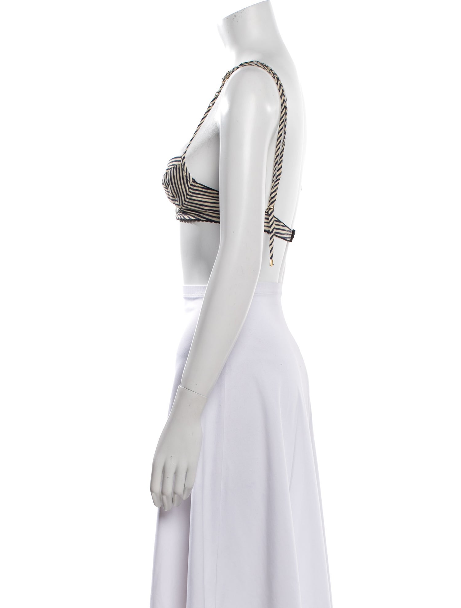 Jean Paul Gaultier Classique Vintage Silk Crop Top