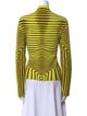 Jean Paul Gaultier Striped Crew Neck Sweater