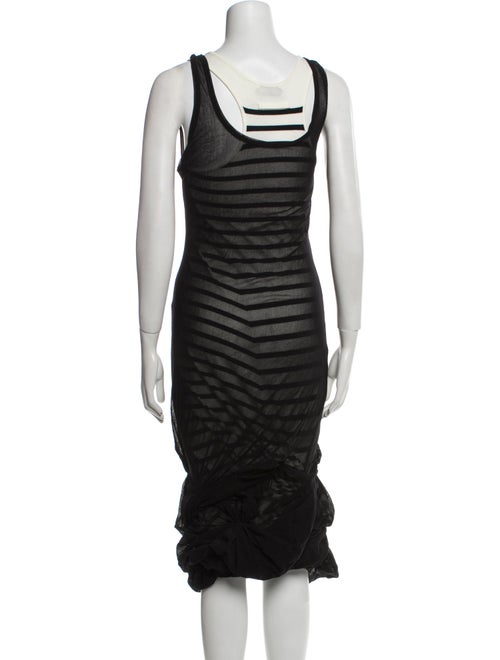 Jean Paul Gaultier Striped Midi Length Dress