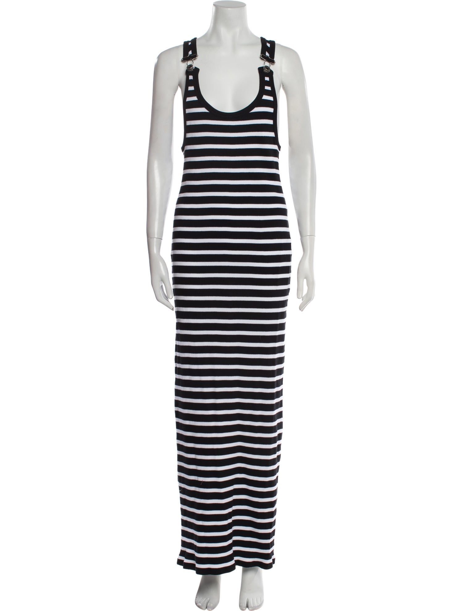 Jean Paul Gaultier Striped Long Dress