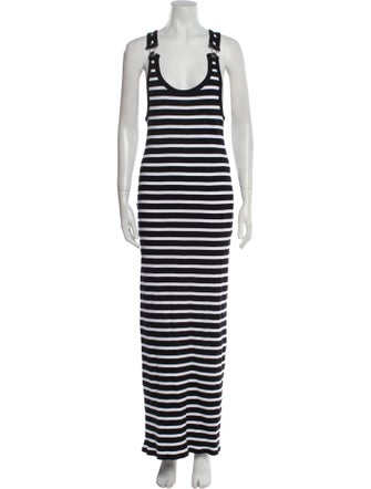 Jean Paul Gaultier Striped Long Dress