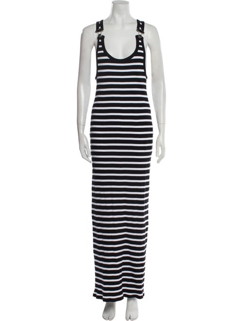 Jean Paul Gaultier Striped Long Dress