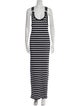Jean Paul Gaultier Striped Long Dress