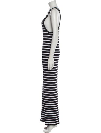 Jean Paul Gaultier Striped Long Dress