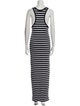 Jean Paul Gaultier Striped Long Dress