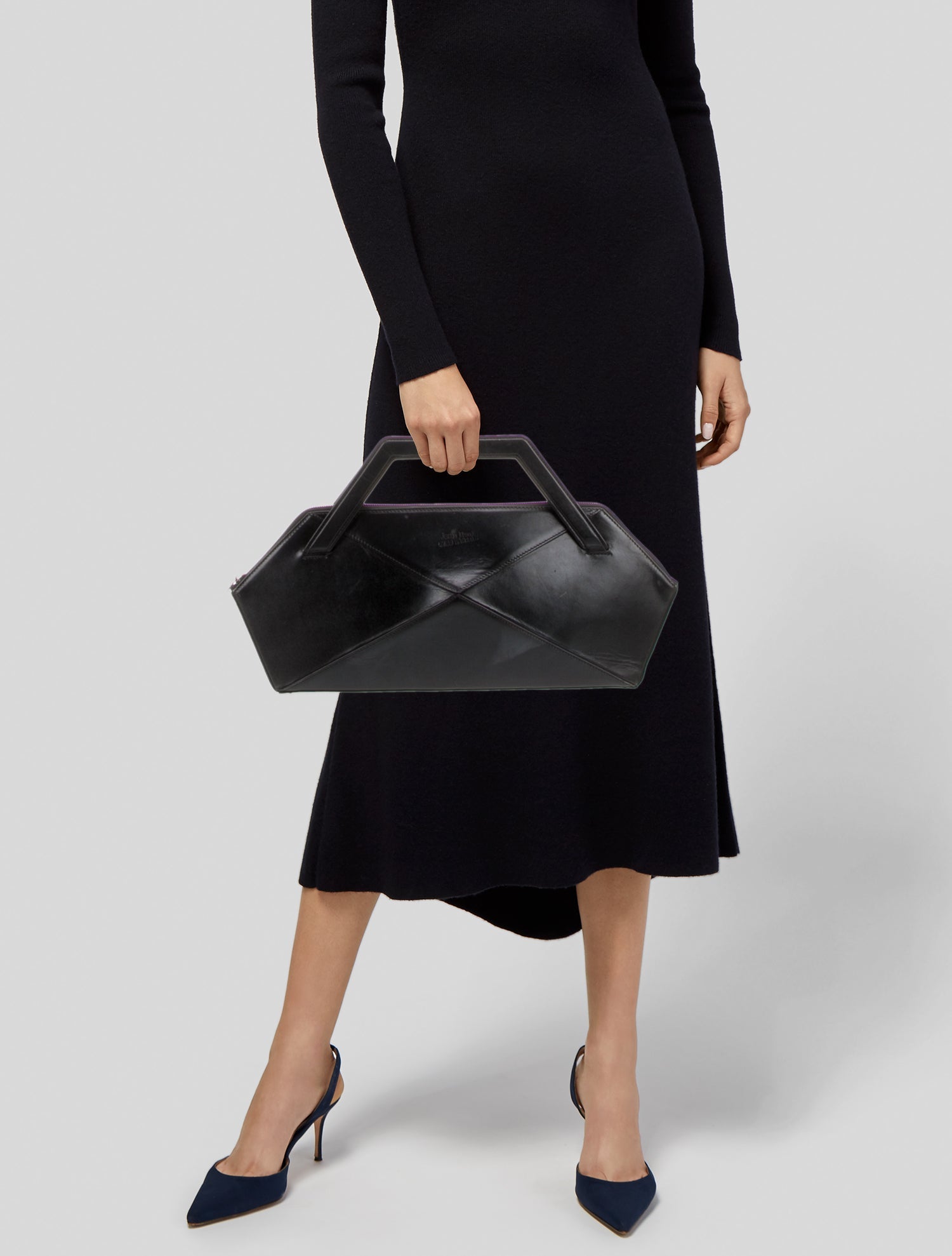 Jean Paul Gaultier Leather Top Handle Bag